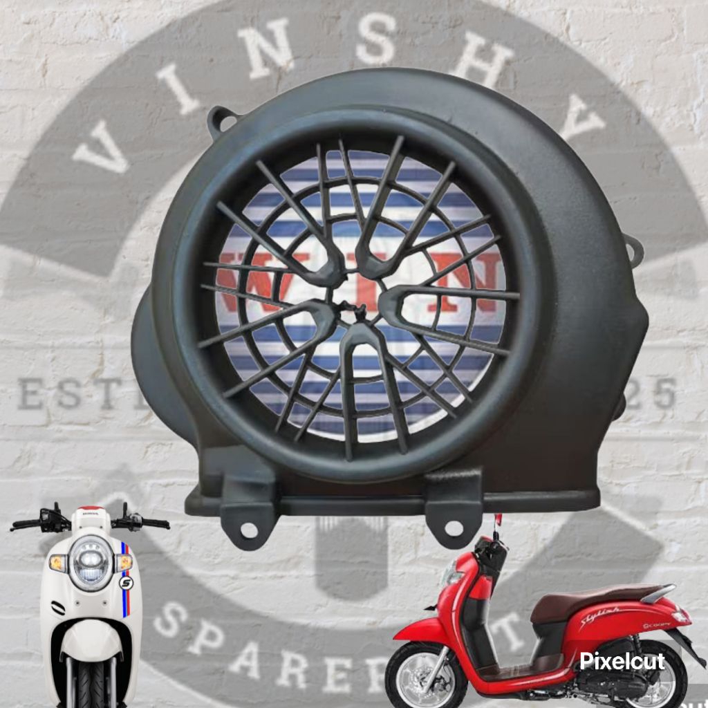 TUTUP/COVER KIPAS SCOOPY ESP 2017-2019/SCOOPY DONAT ( WIN ) HIGH QUALITY