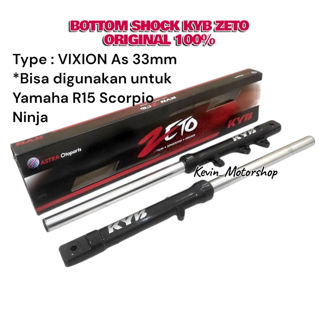 Shock depan KYB Zeto original Vixion as33 bottom as pnp ninja scorpio r15
