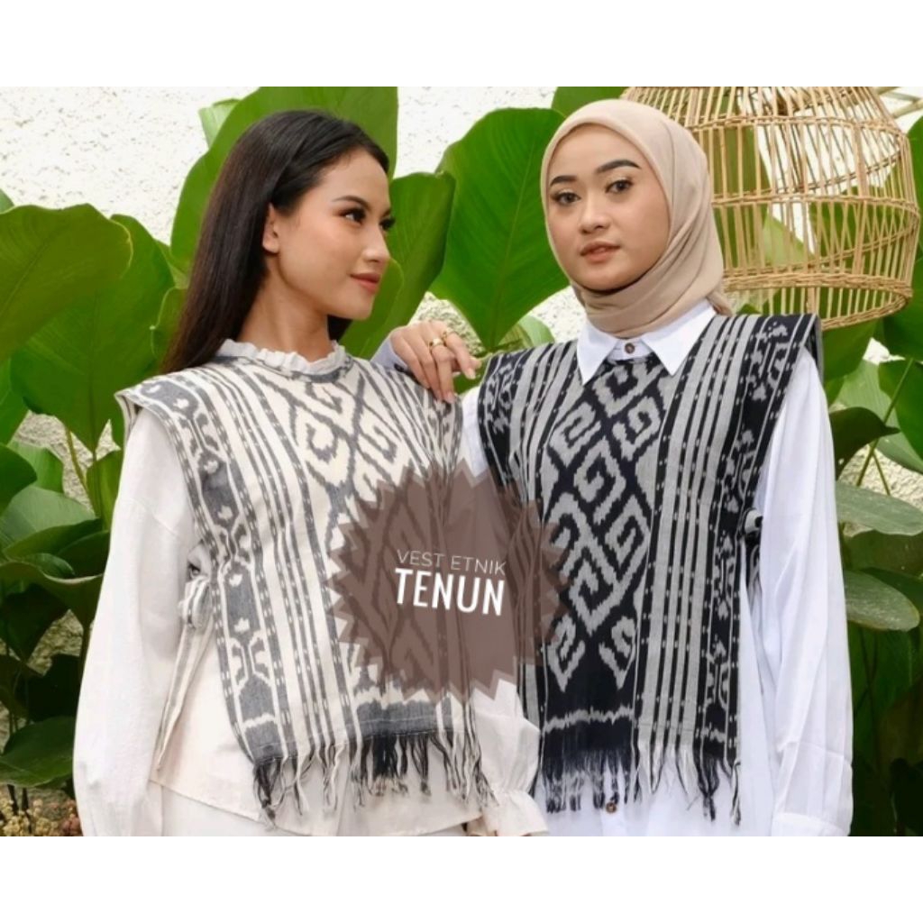 Vest Tenun Etnik Rompi Tenun Outer Kain Troso