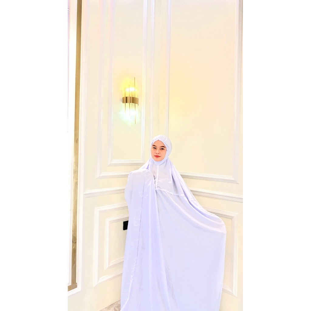 mukena dewasa polos terusan tanpa lengan