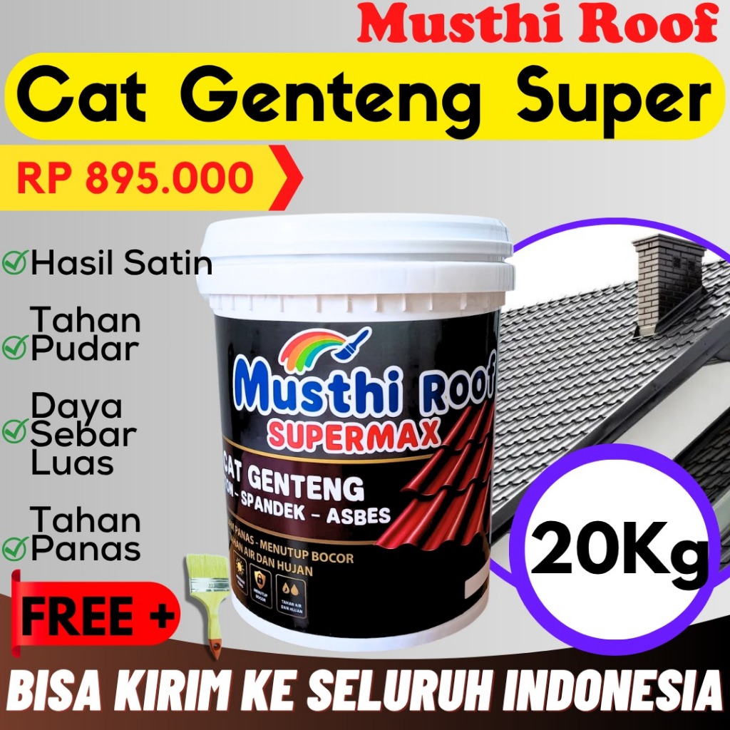 Cat Genteng VINAYA PAINT 20 Kg Cat Atap Mengkilap Anti Rembes