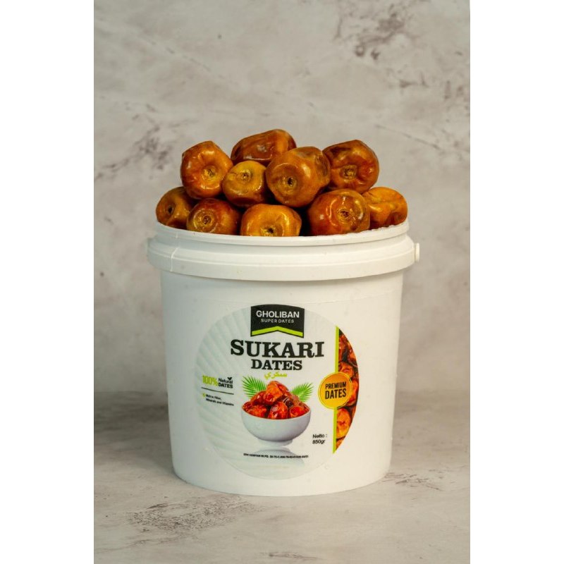 Kurma Sukari Dates Gholiban Qurma Qorma Ember Ukuran 850 Gram Asli Original