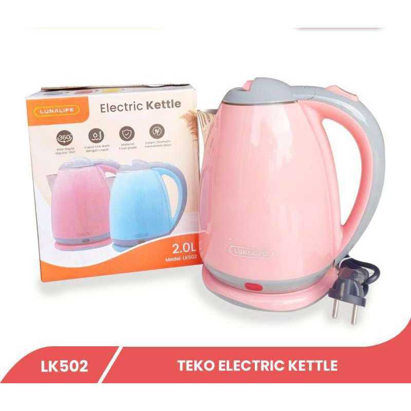 Teko Listrik Pemanas Air Panas Stainles 2Liter / Panci Listrik Mini /Mug Listrik Mini