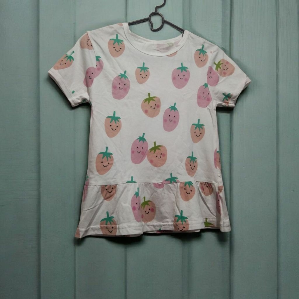 Preloved Dress Strawberry Anak