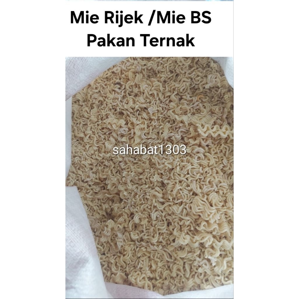 Mie rijek / indomie rijek Pakan ternak 1kg