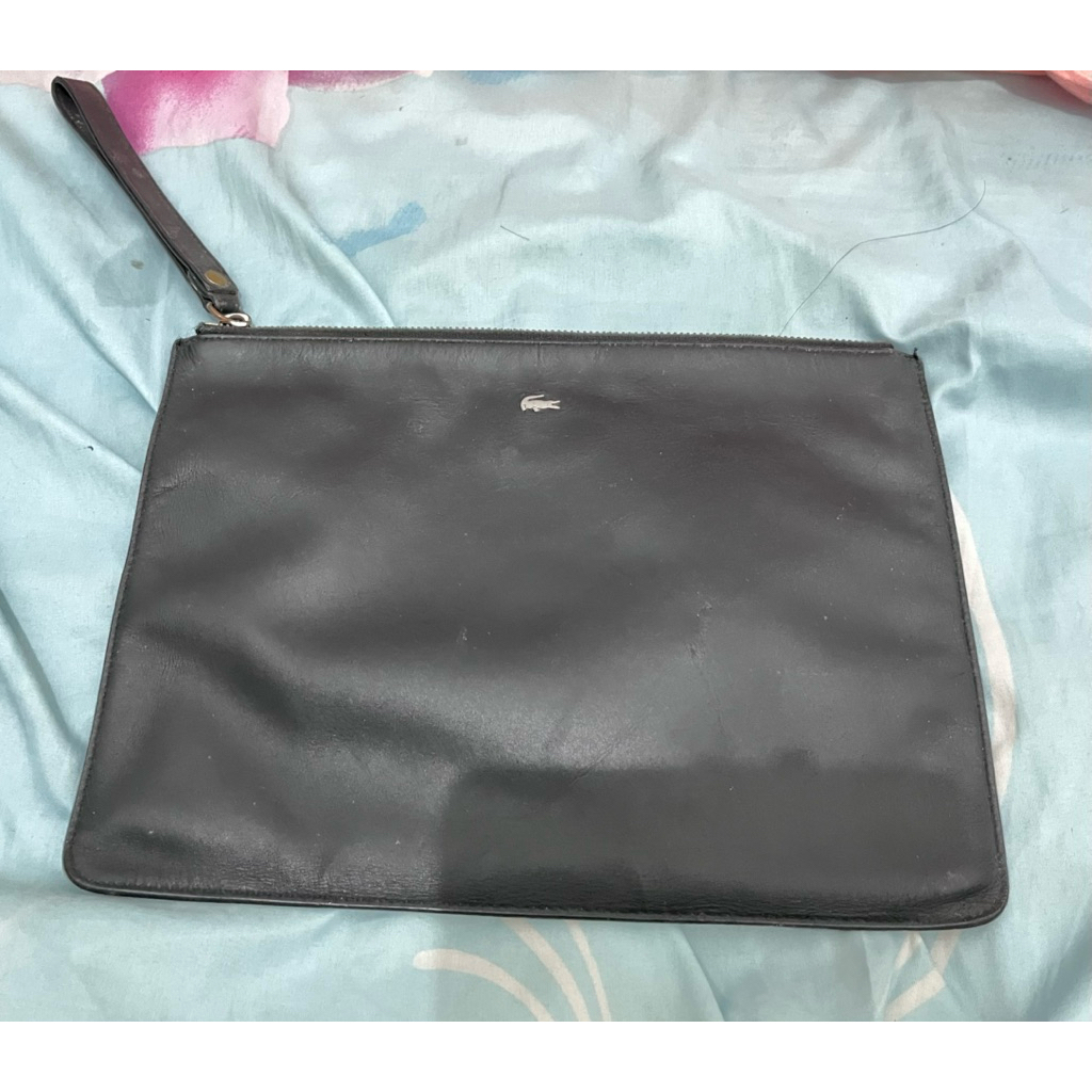 Clutch kulit asli Lacoste