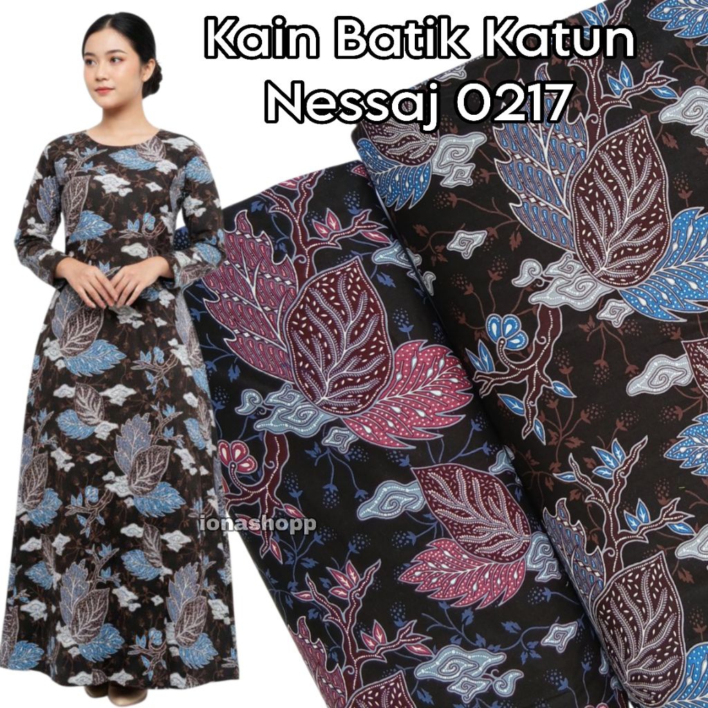 Kain Batik Katun Premium Nessaj 0271 Lebar 115cm