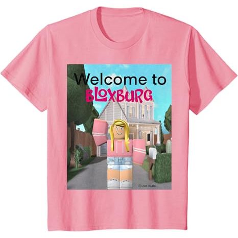 Kaos anak dan Kaos Dewasa Welcome to bloxburg girl T-Shirt
