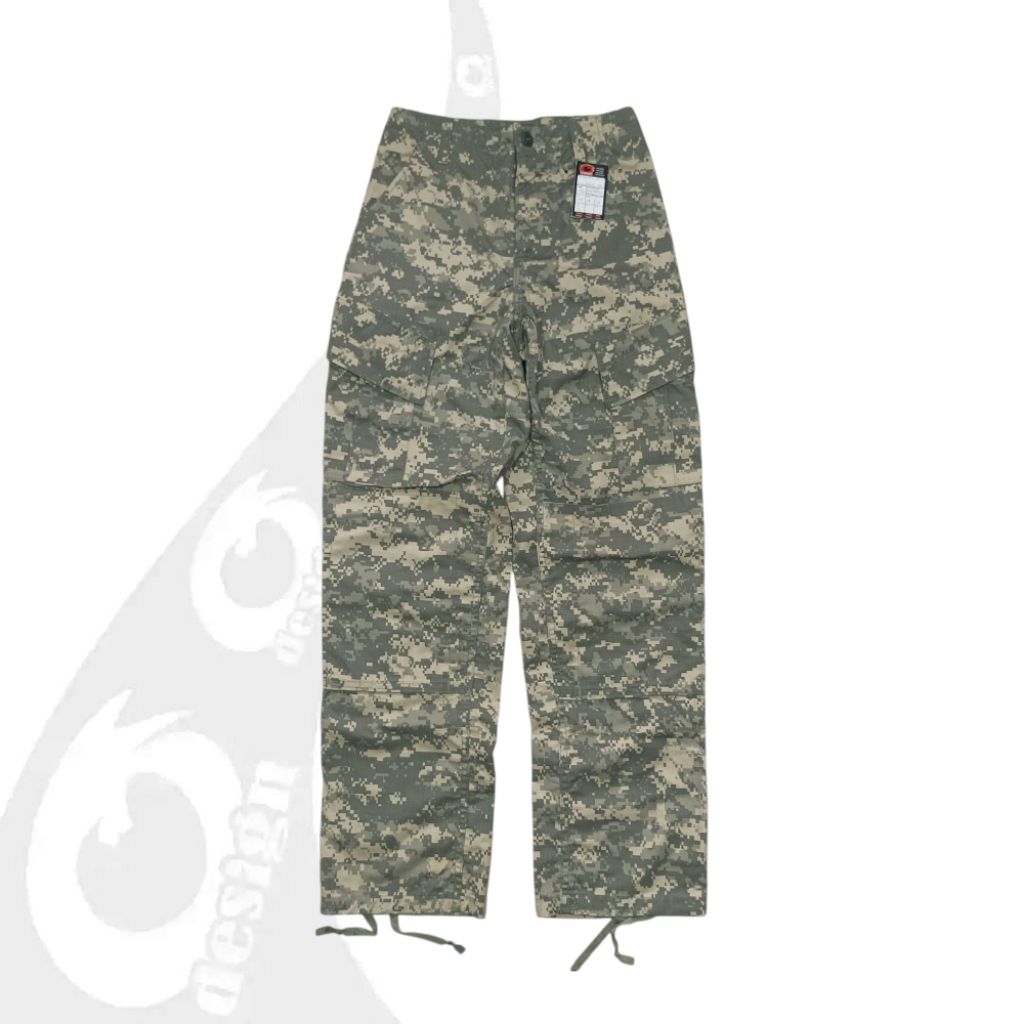 vintage celana panjang cargo trousers us army acu multipocket size 25 / 26
