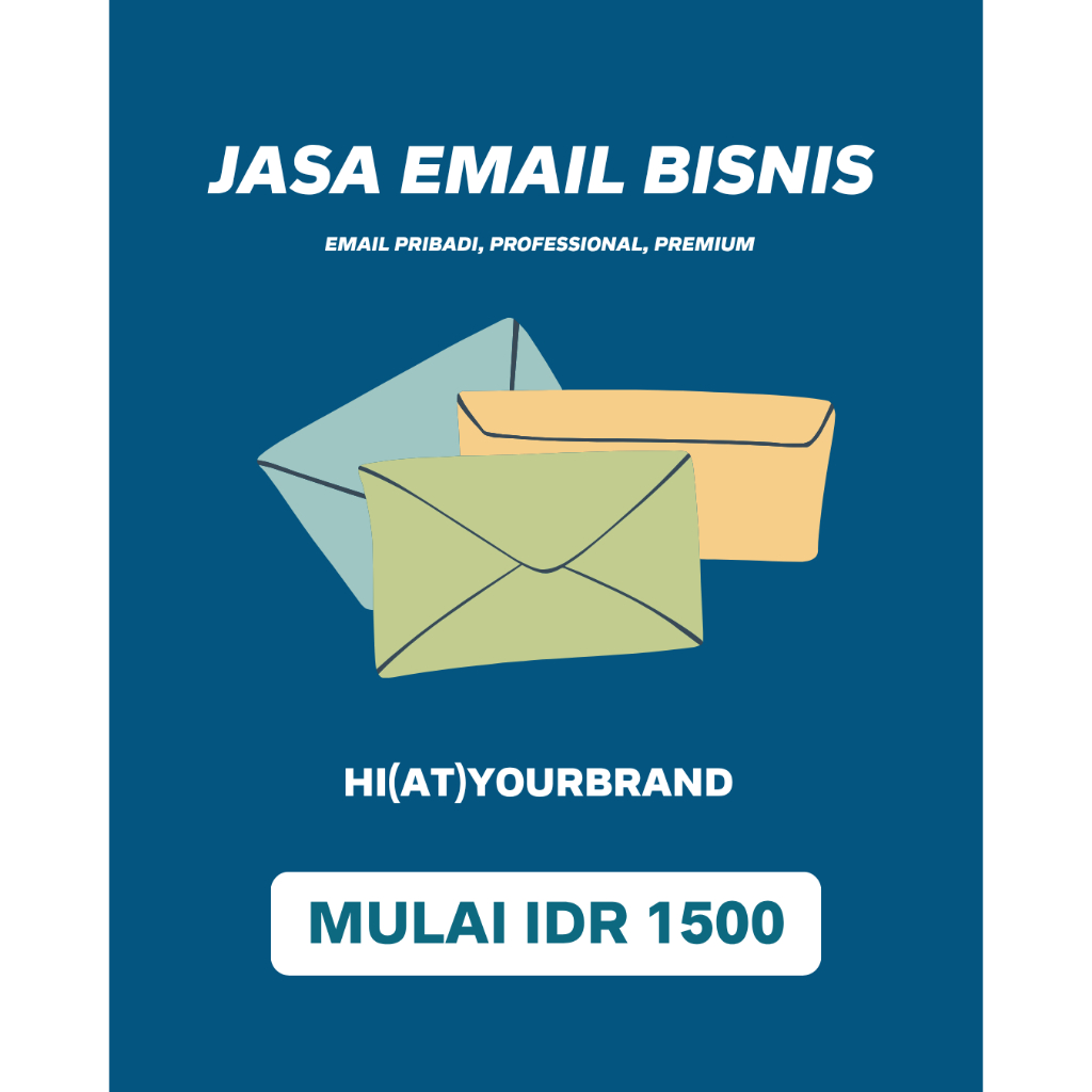 [Paket Silver] Email Bisnis/Resmi/Personal Domain Nama Brand