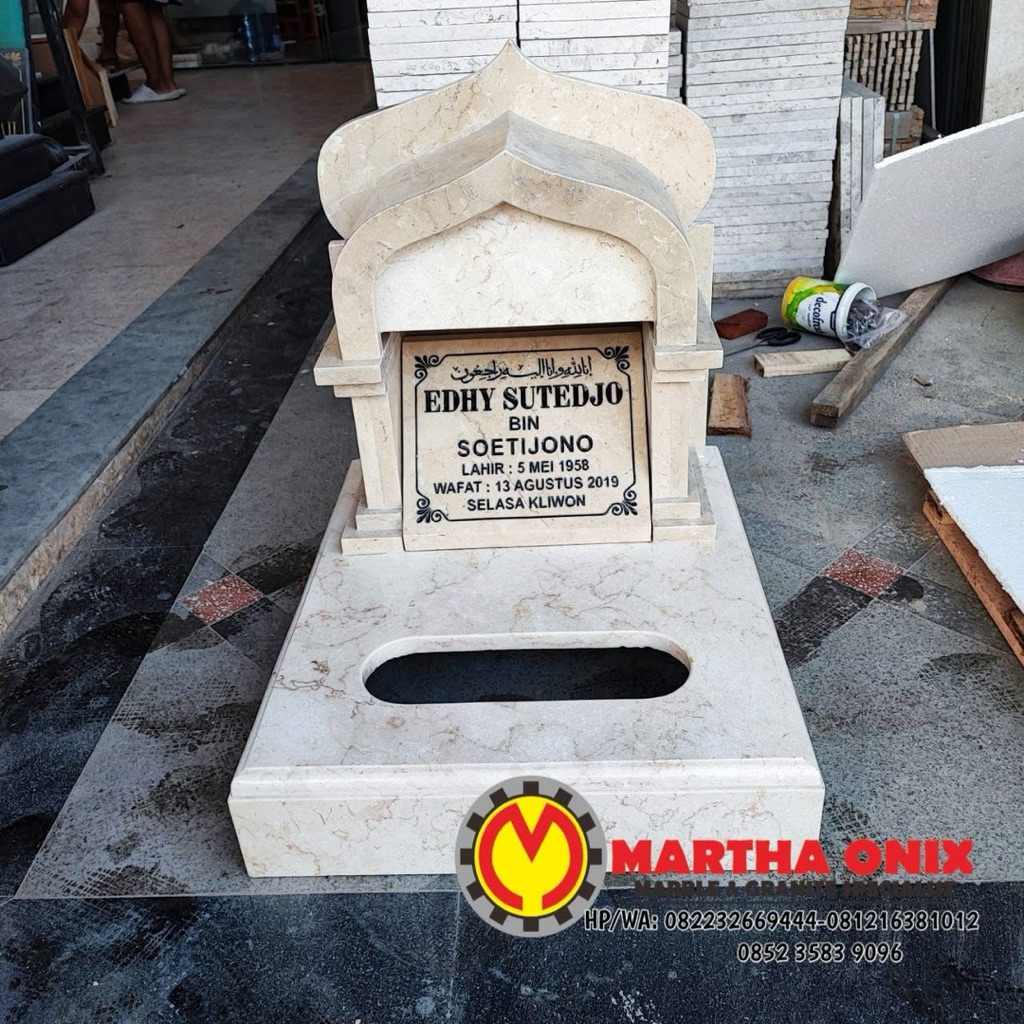 Batu Nisan Marmer Model Masjid Premium,Maesan Makam Marmer Baduk