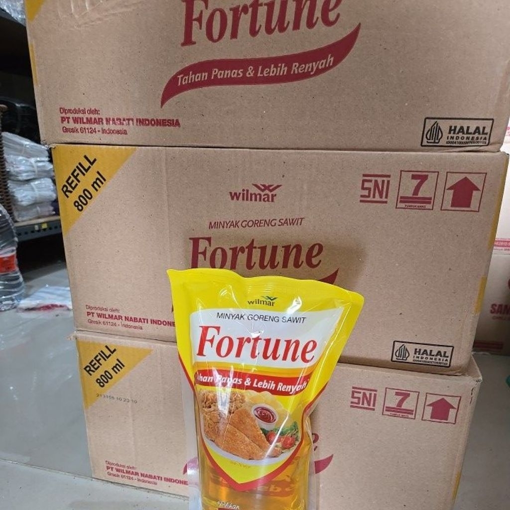 minyak goreng fortune 800ml 1 dus