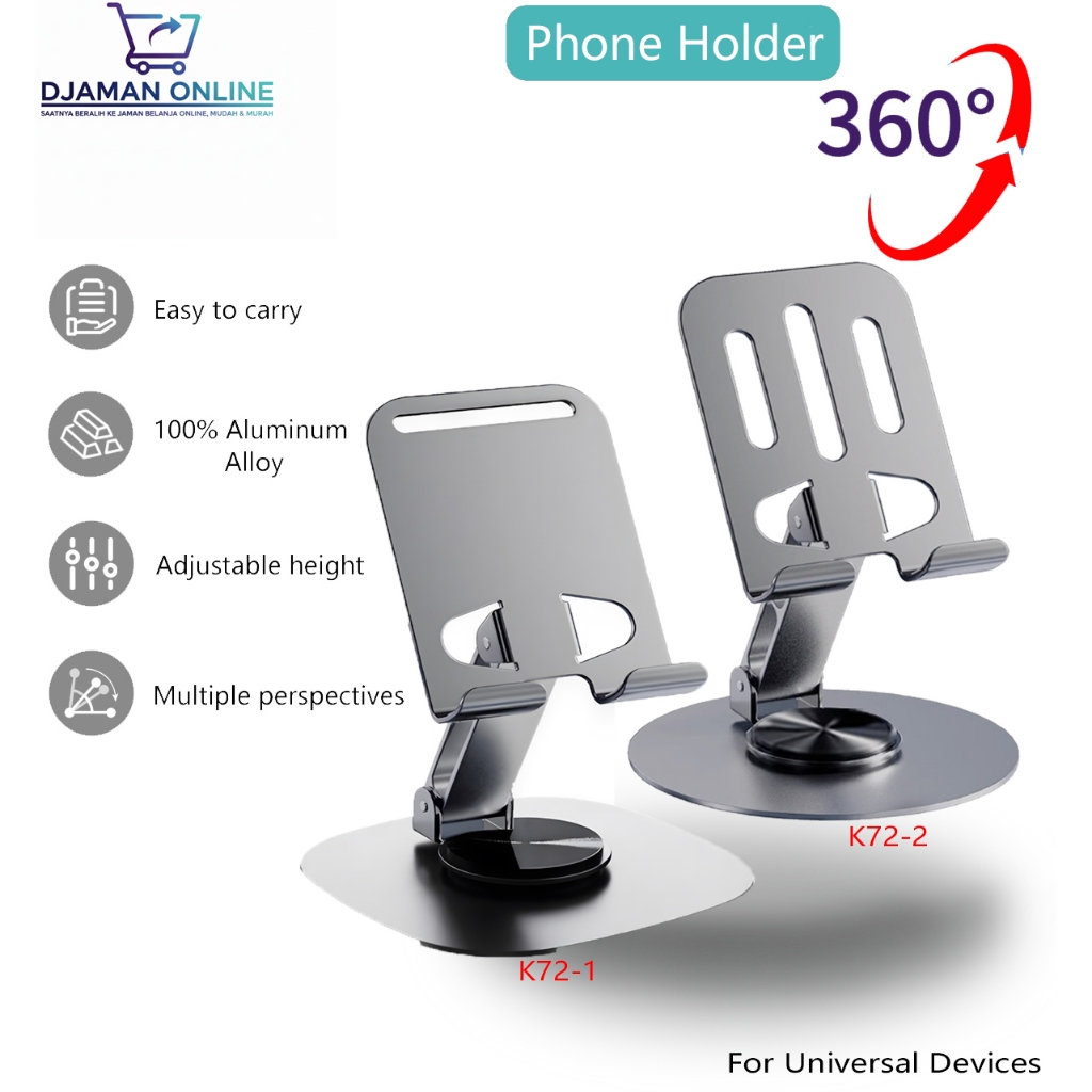 [DJAMAN ONLINE]Holder Stand HP Meja Lipat untuk iPhone 17/17 Air/17 Pro Dudukan Portable/Penyangga H