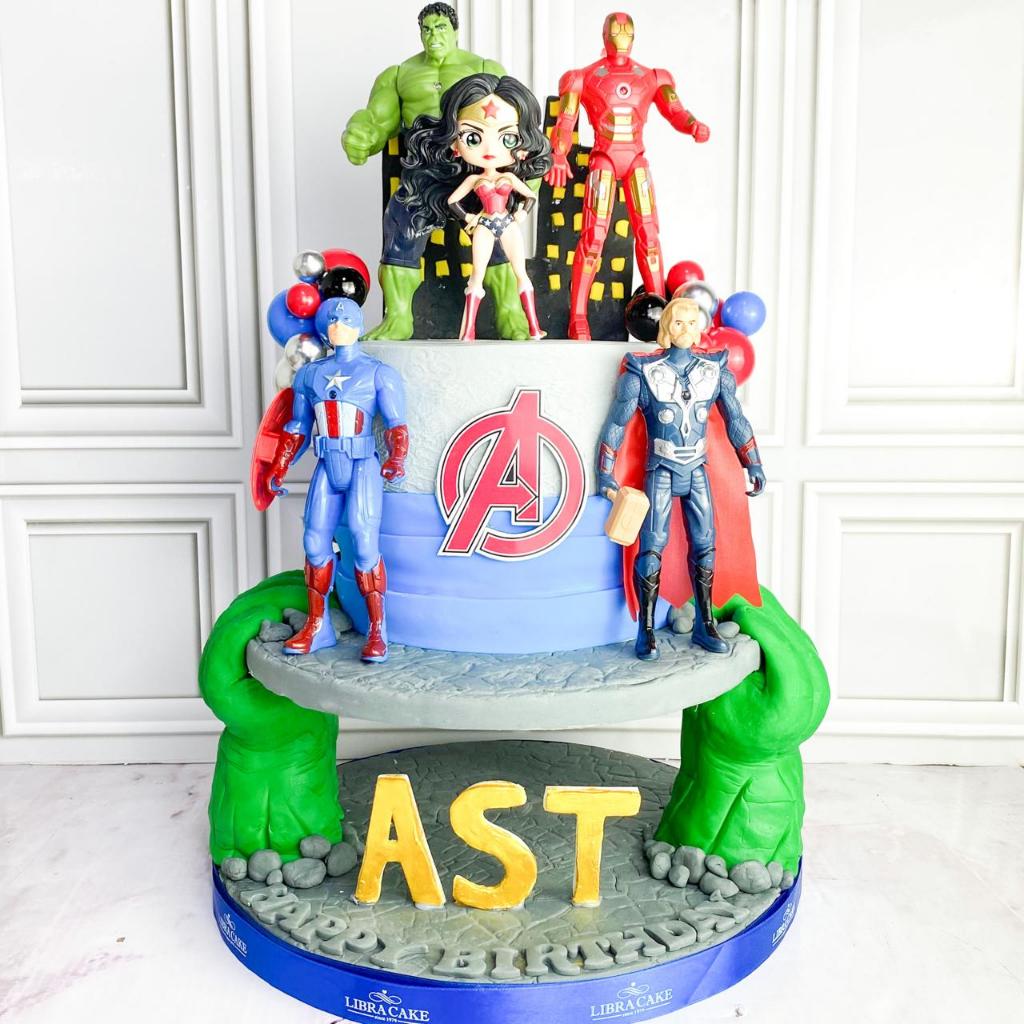 Kue Ulang tahun/Birthday Cake/Kue Ultah tema Avengers/Avengers cake/Kue Birthday Jakarta