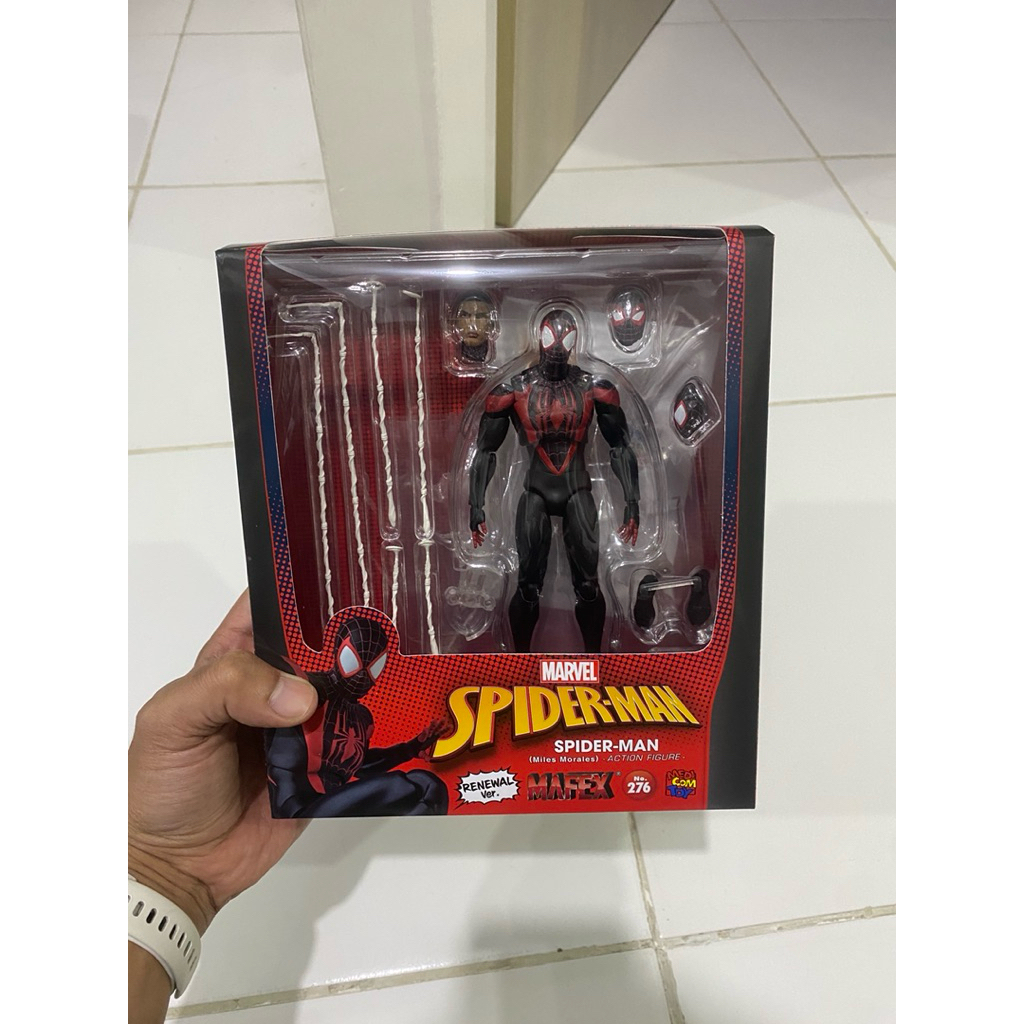 paketan mafex spiderman original