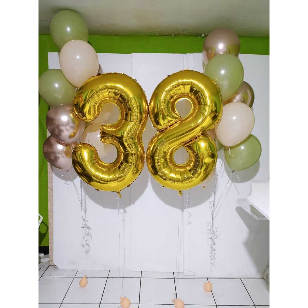 Paket Balon Helium Balon Angka Helium Susun