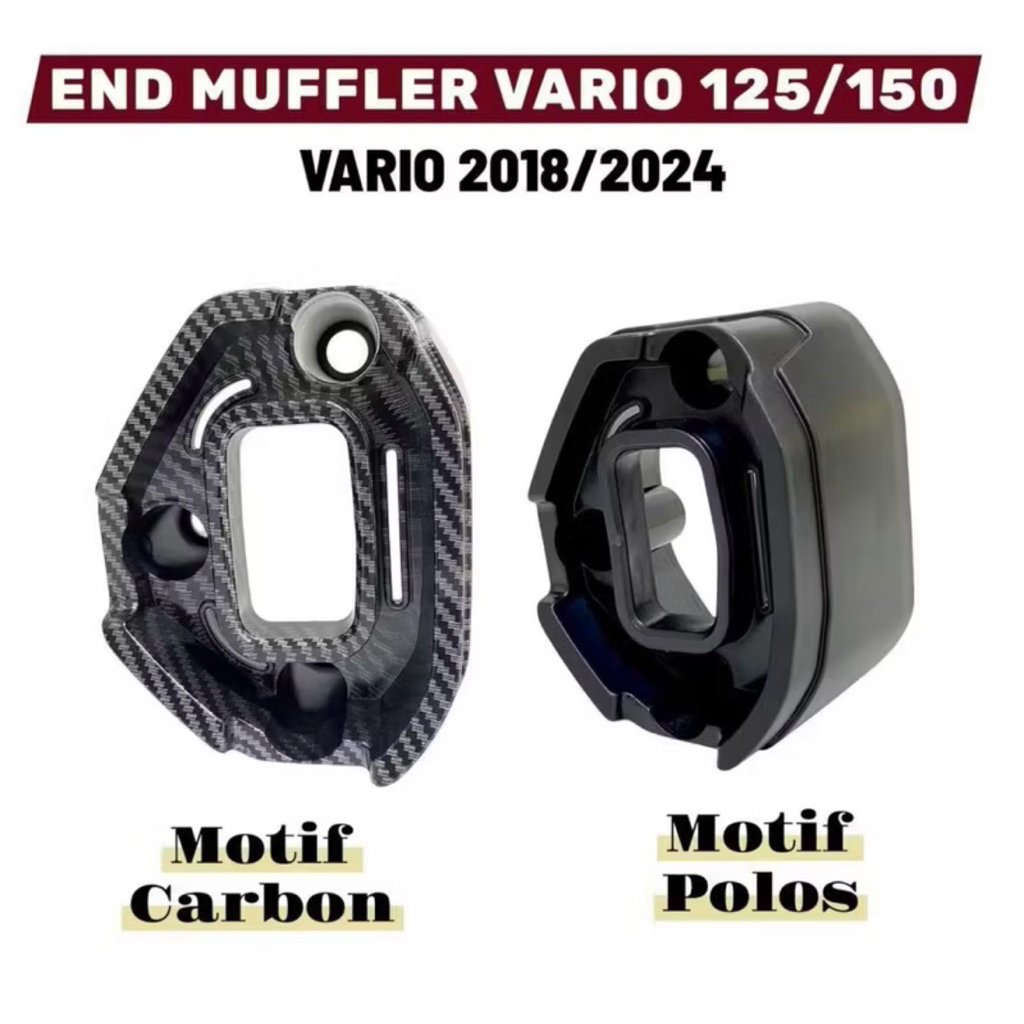 End Muffler Vario 125/150 Corong Knalpot Vario 2018-2024 Corong Knalpot Motor