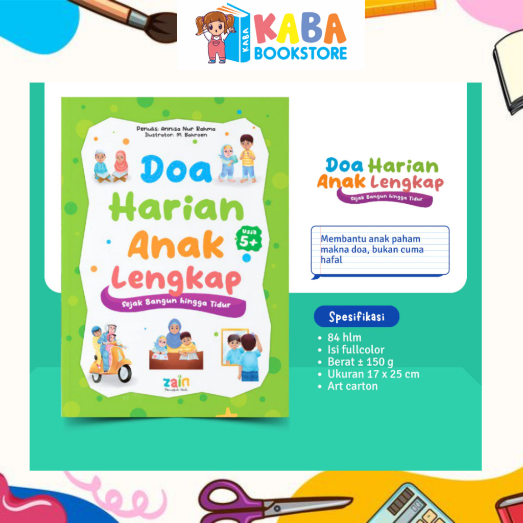 Zain - Buku Doa Harian Anak Lengkap Sejak Bangun Hingga Tidur - Belajar Berdoa Sehari Hari