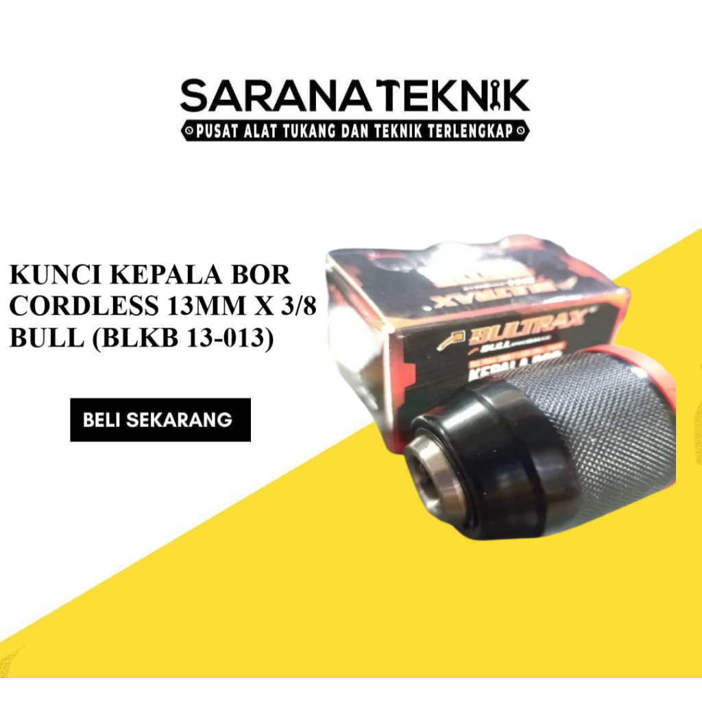KUNCI KEPALA BOR CORDLESS 13MM X 3/8 BULL (BLKB 13-013)