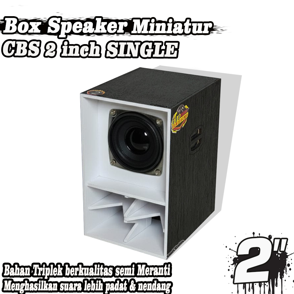 Box Speaker miniatur CBS 2 INCH Putih