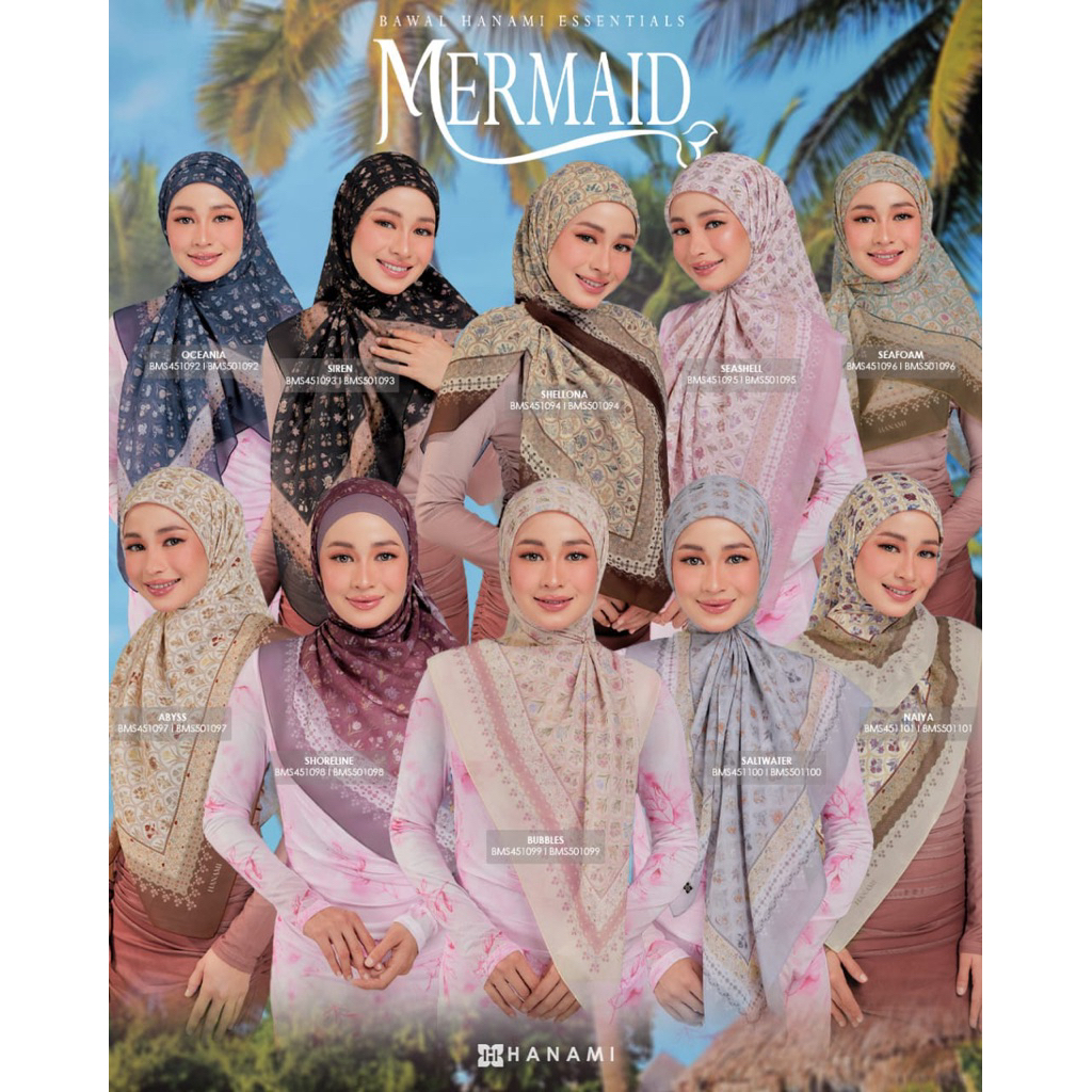 HIJAB HANAMI SERIES MERMAD