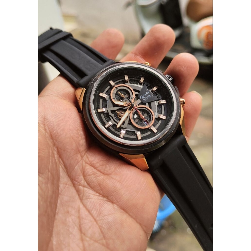 jam tangan original Alexandre Christie pria second bekas