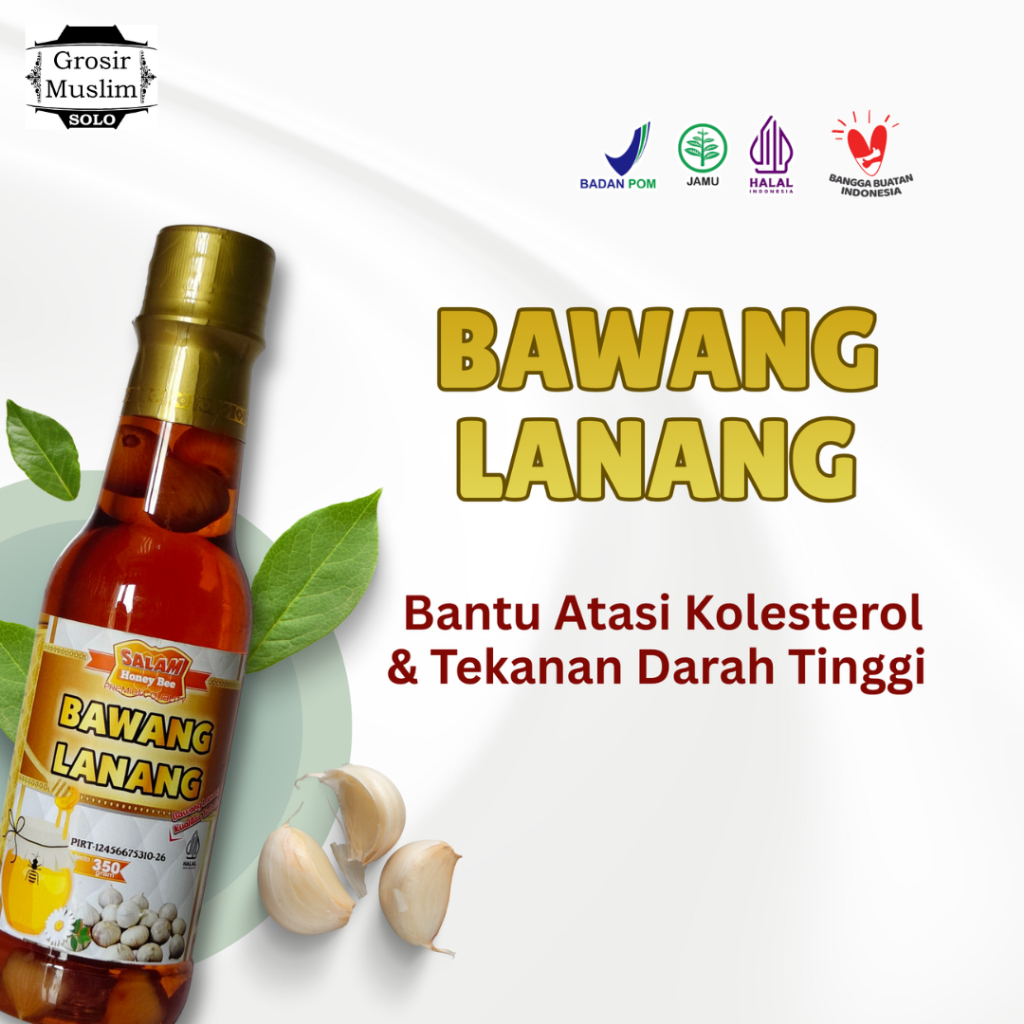 Madu Bawang Lanang 350gr Detox Tubuh Sehatkan Jantung & Lambung