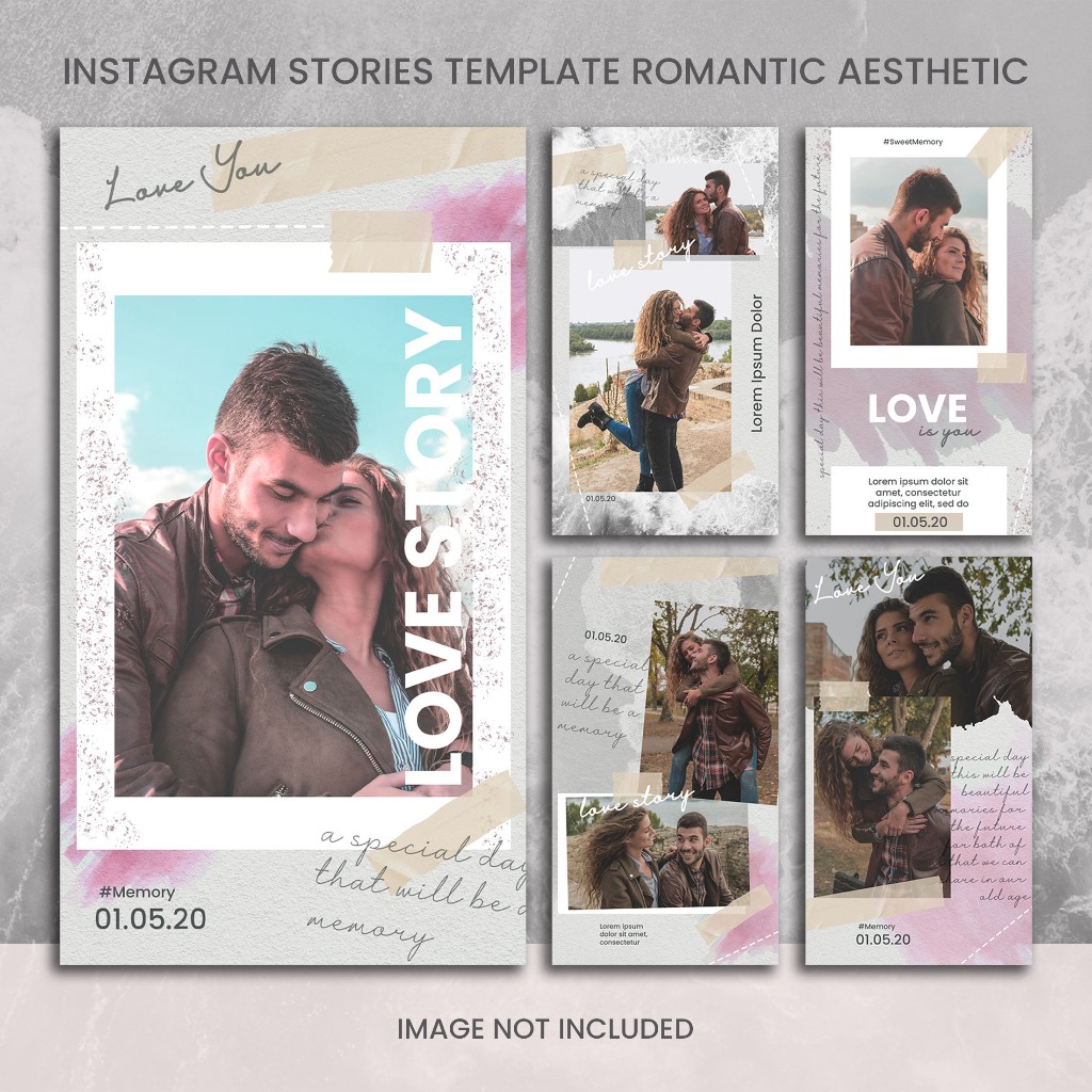Template Social Media Romantis Aesthetic – Instagram Story & Post