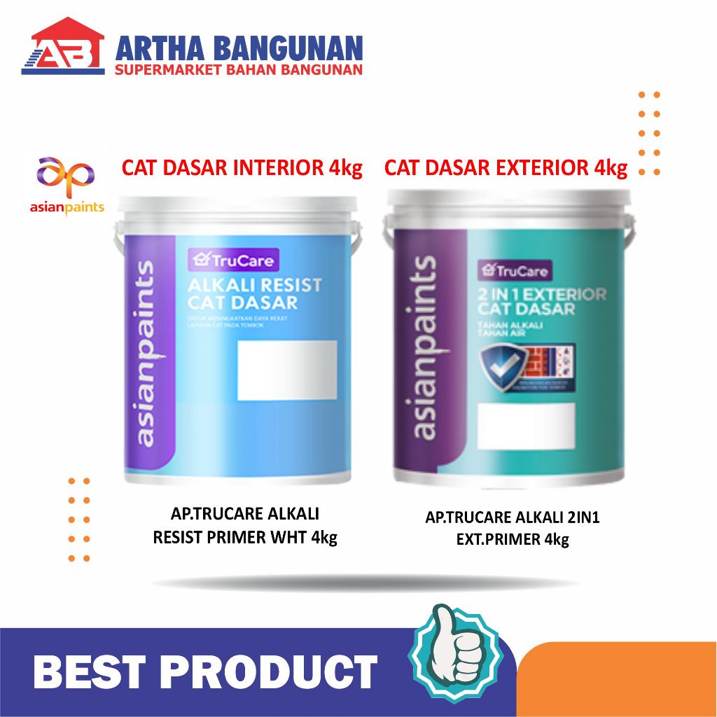 ASIAN PAINT CAT DASAR INTERIOR & EXTERIOR 4KG