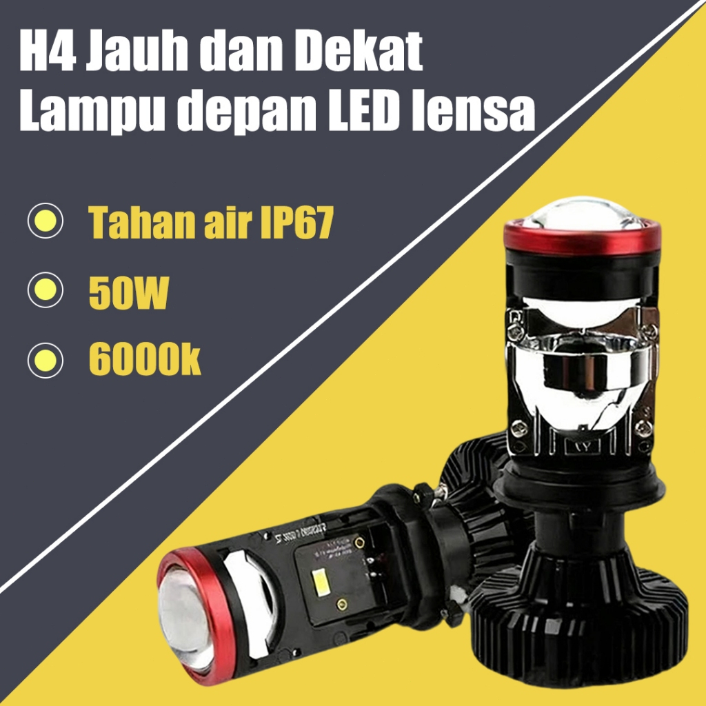 Lampu led h4 mobil Y7D lampu motor led super terang 50W lampu led h4 mobil / lampu mobil led h4 supe