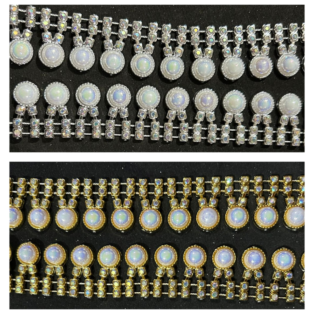 @50CM PAYET RANGKAI JUNTAI MUTIARA GOLD DAN SILVER (PR 99)