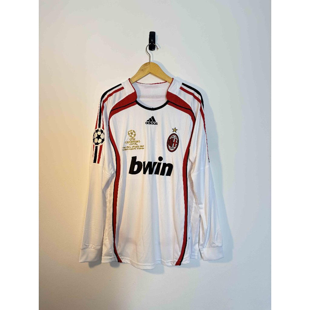 Long Sleeve AC Milan Away Jersey 2007 – Final UCL – KAKA 22 (Size XL)