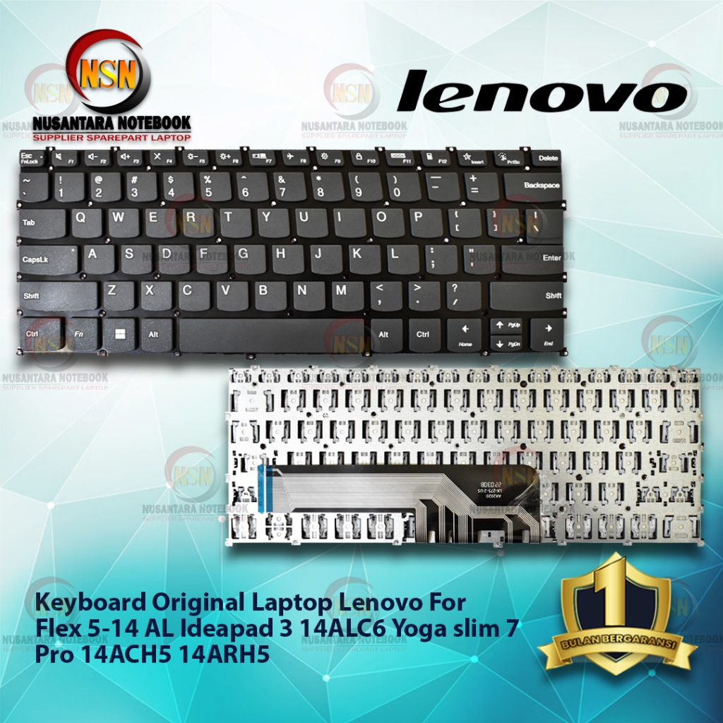 Keyboard Original Laptop LENOVO FLEX 5-14 AL YOGA SLIM 7
