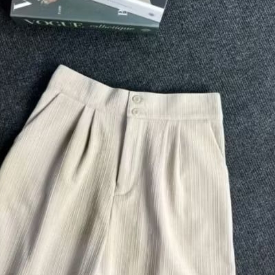 Kulot pants garis garis warna sage green