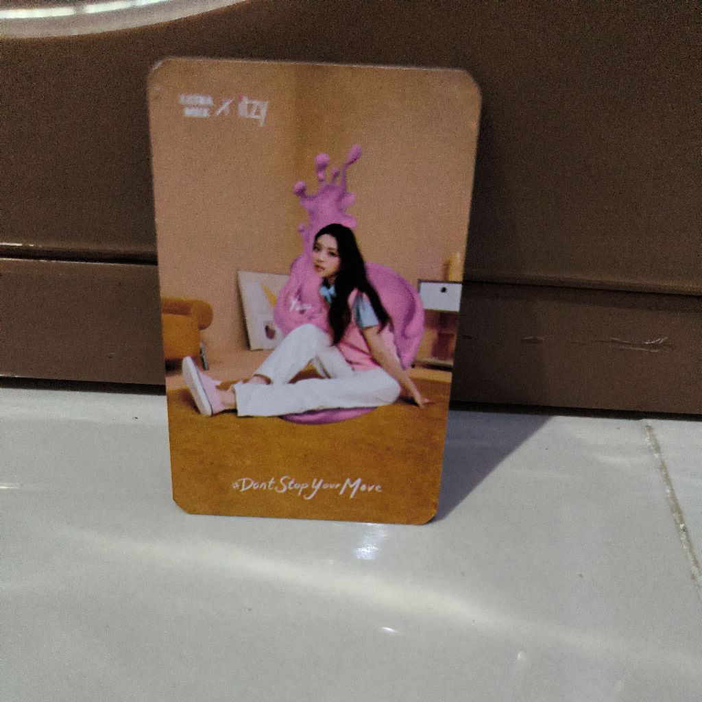 collab k-pop itzy x ultra milk card // kartu kolaborasi itzy x ultra milk