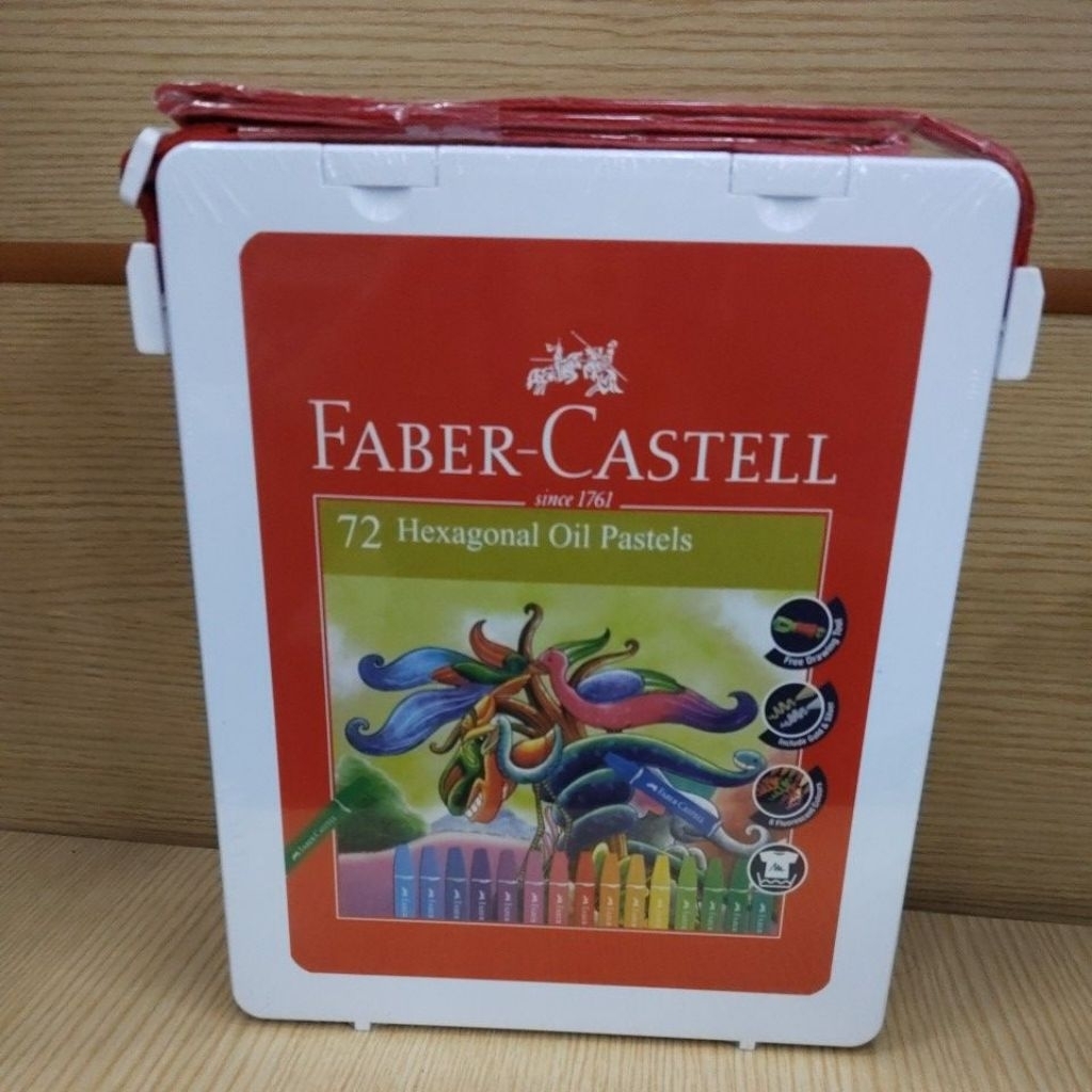 Crayon 72 Warna Faber Castell / Hexagonal Oil Pastel Faber Castell 72 Warna - Crayon 72 Warna