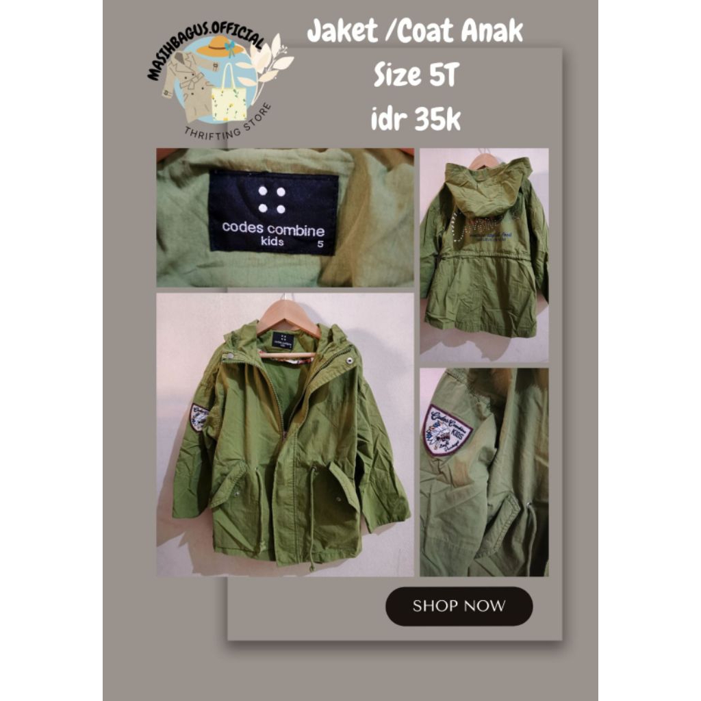 Jaket Musim Dingin Coat Anak Codes Combine