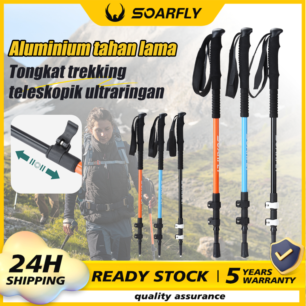 SOARFLY Tongkat Pendakian /Tracking Pole /Tongkat Jalan Tongkat berkemah hiking tongkat berjalan ton