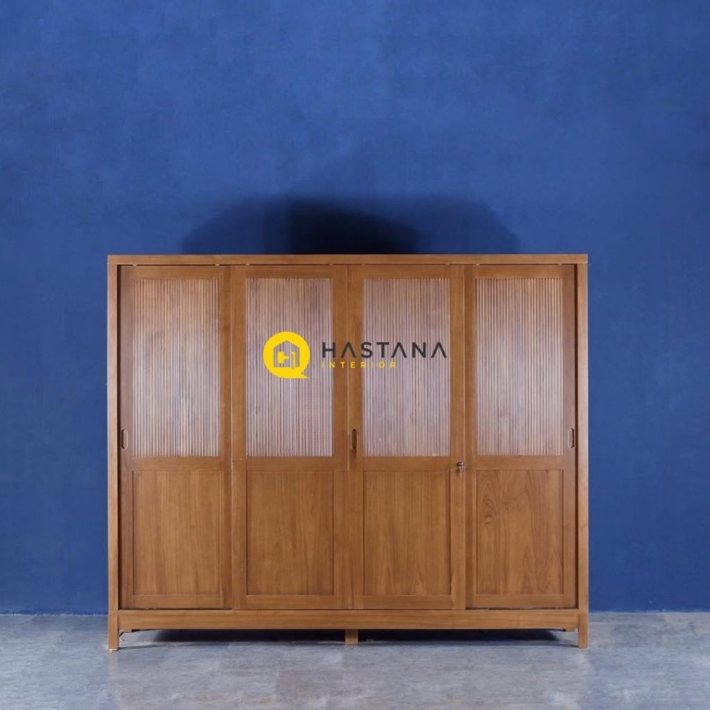 lemari pakaian kayu jati lemari kayu jati minimalis lemari jati jepara lemari pintu geser kayu jati