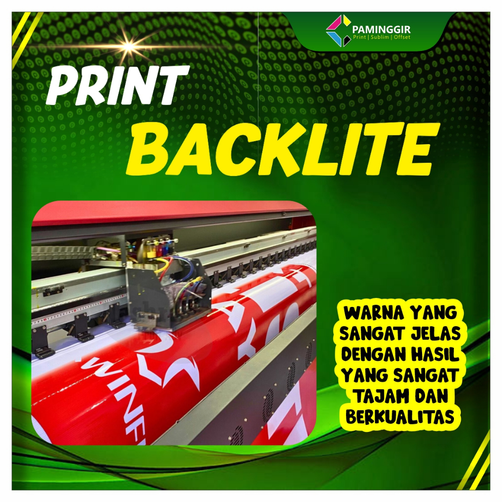 Cetak Outdoor Bahan Backlite 510 gsm, neon box - Backlite TERMURAH PREMIUM
