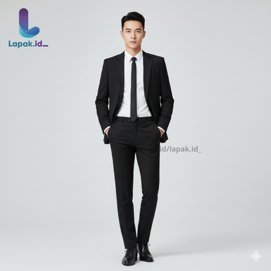 SETELAN JAS PRIA PREMIUM - JAS PRIA - JAS FORMAL - JAS FORMAL PRIA SETELAN- JAS PRIA HITAM