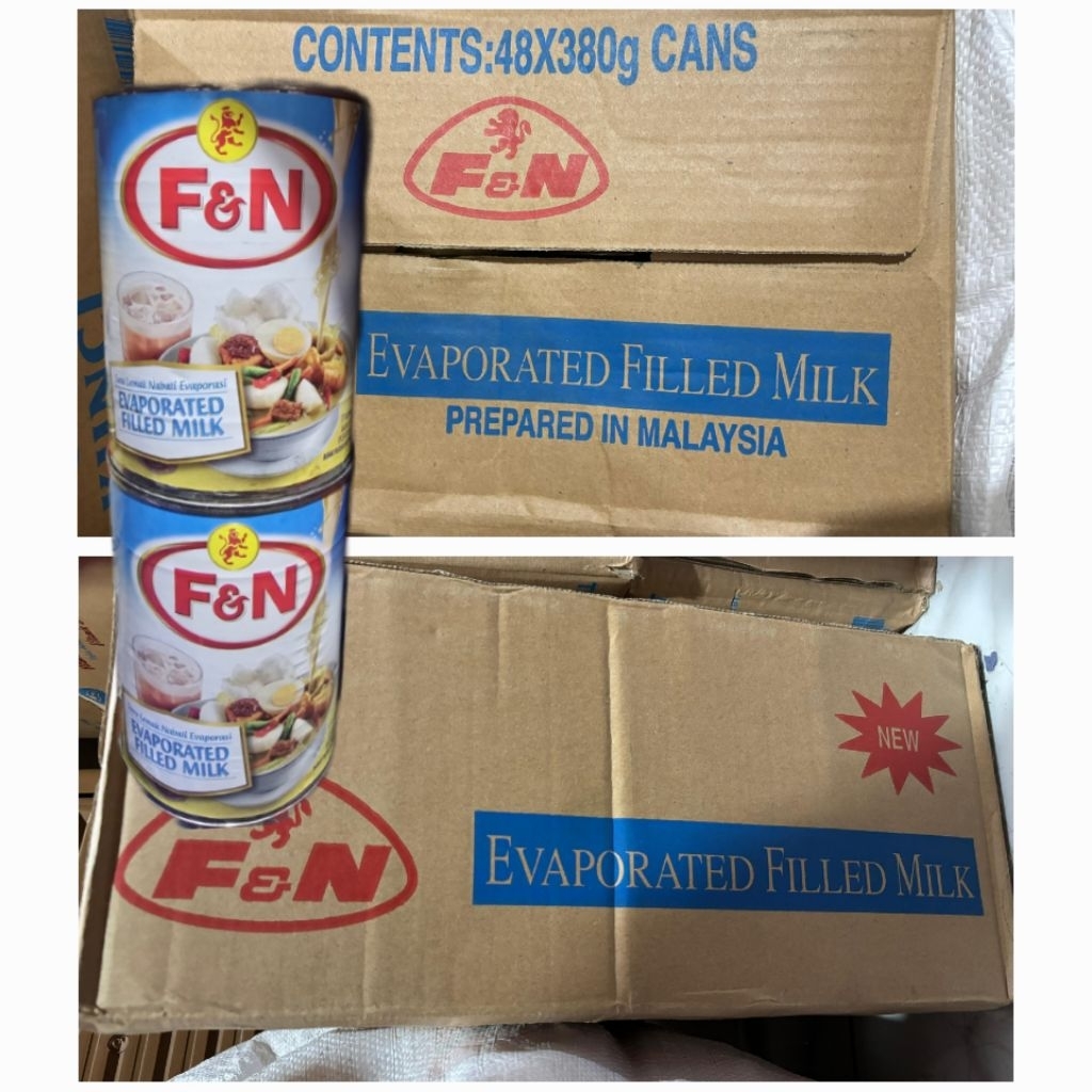 susu evaporasi FN Malaysia evaporated milk FN F&N 1 dus isi 48