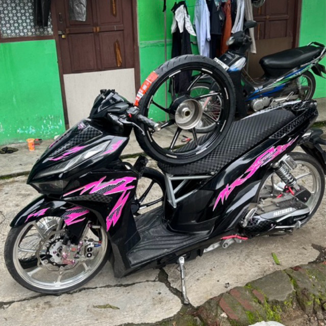 striping transparan custom vario 125 vario 150 anti pasaran striping custom vario striping vario