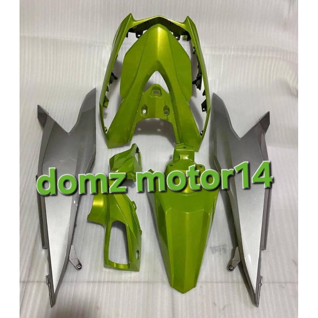 cover body full halus honda beat deluxe 2020 2023 warna aliens green silver