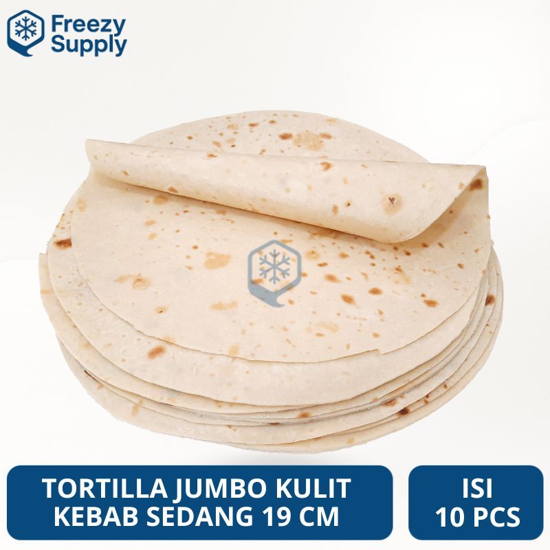 Tortilla jumbo Kulit Kebab Sedang 19 cm Isi 10 pcs