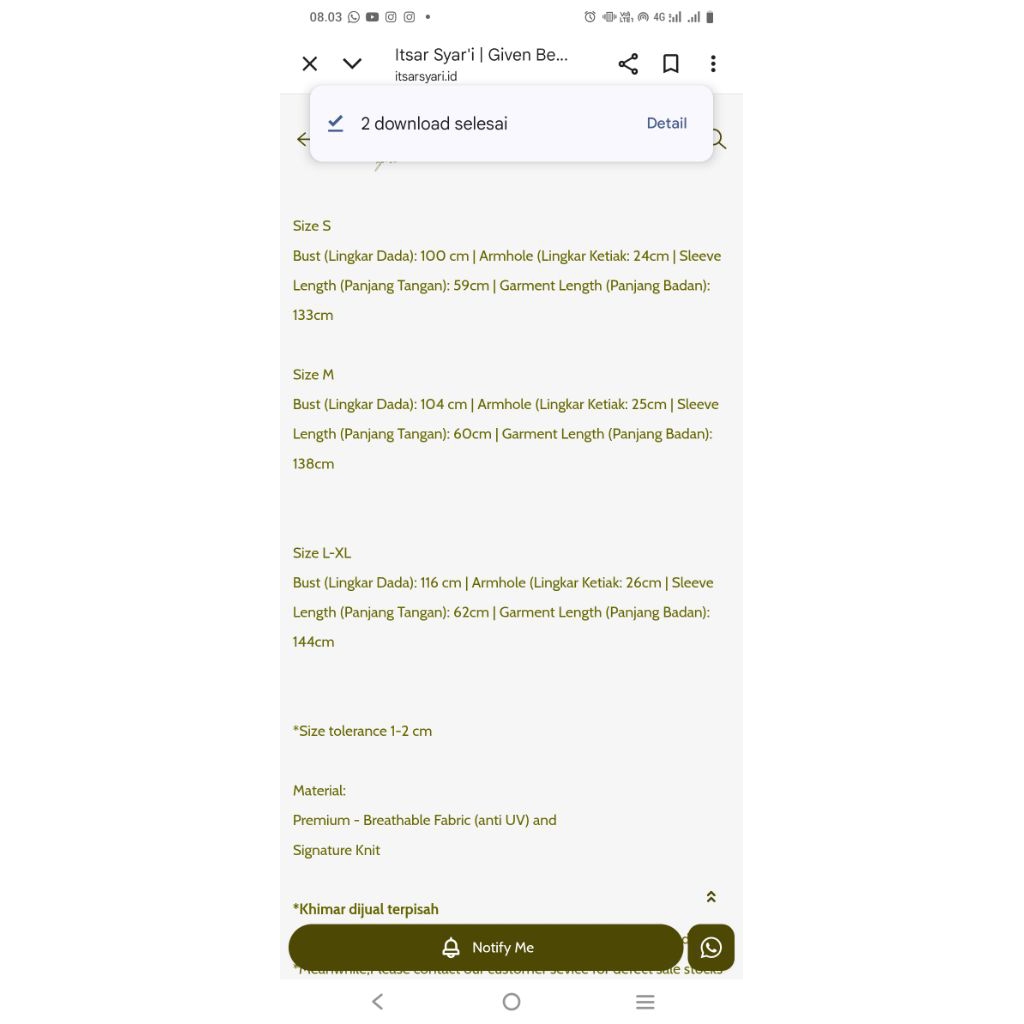 ITSAR SYARI MECCA NEW/ BARU