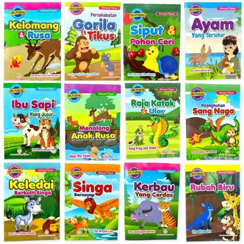 dongeng fabel bilingual anak