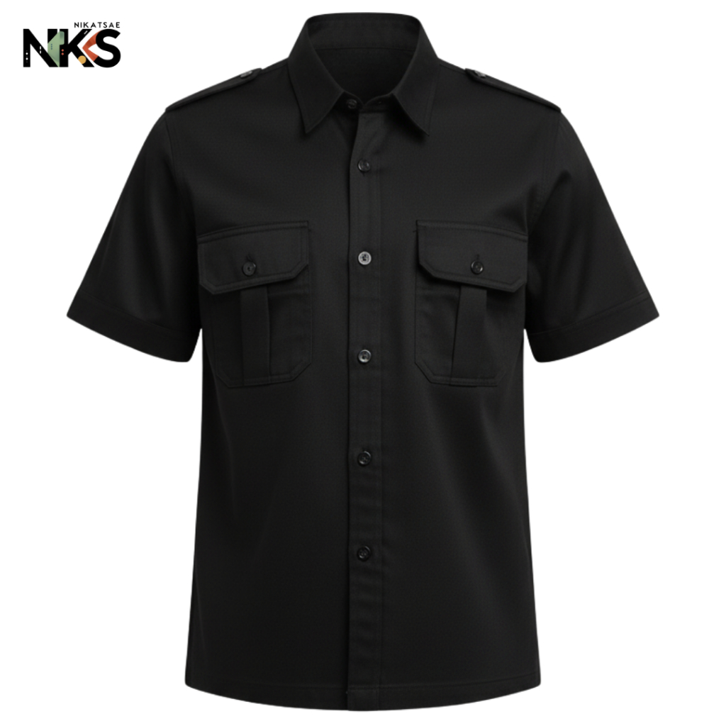 Kemeja PDH Pria Lengan Pendek / Kemeja Kerja Pria / Kemeja PNS Pria / Baju Kemeja Dinas Pria