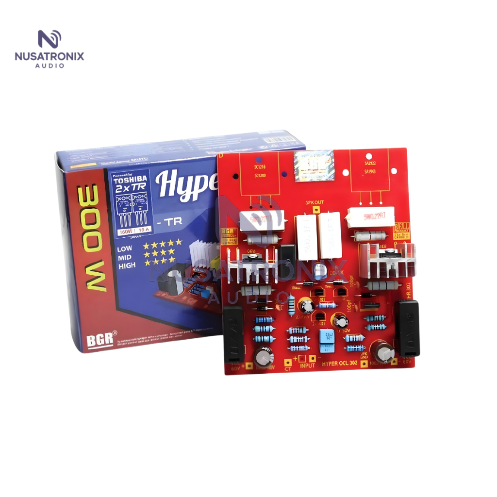 KIT POWER AMPLIFIER MONO BELL BGR HYPER OCL 300W TANPA TR