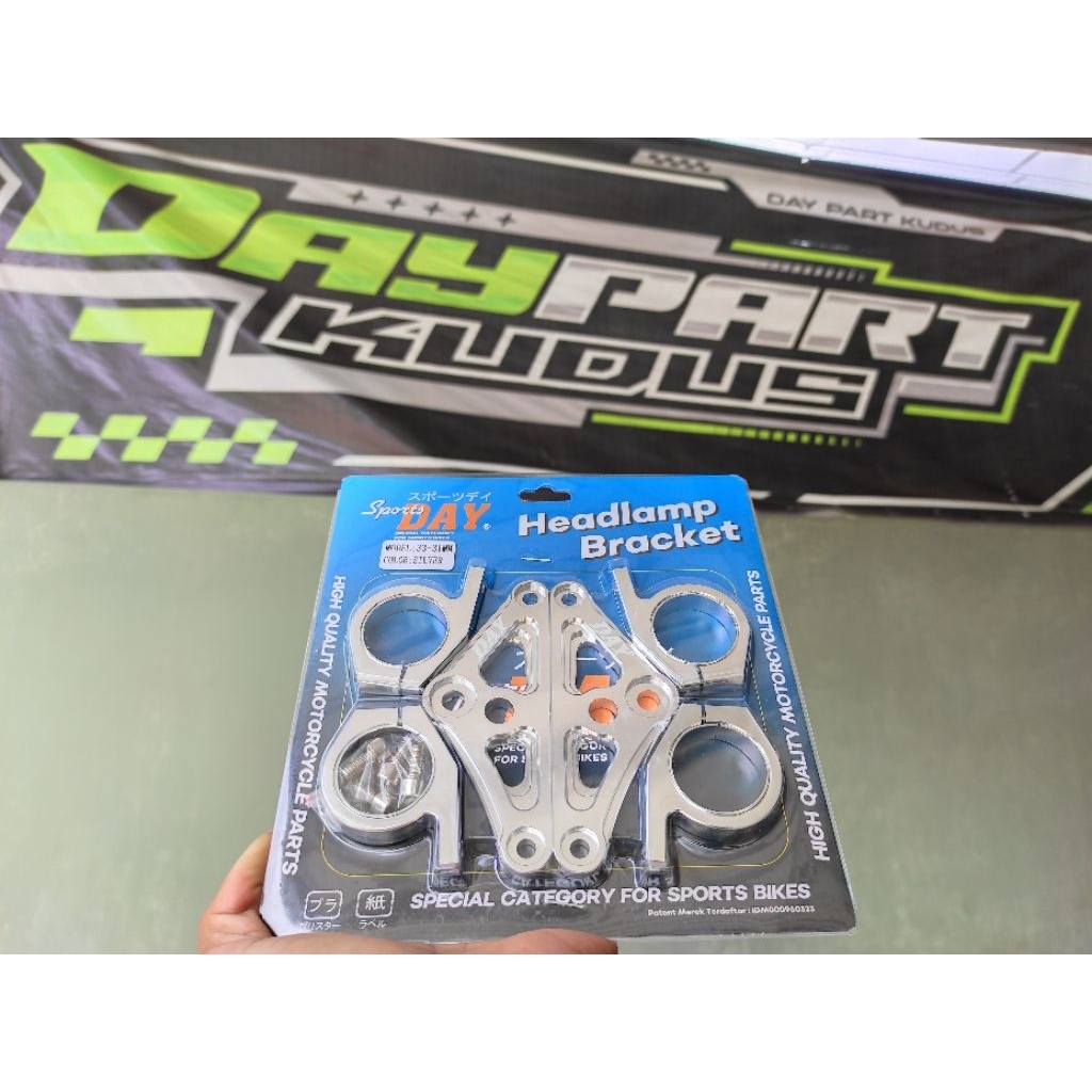bracket lampu depan model pesek import gorilla as 31 dan 33 pnp skok depan mp gl tiger ninja vixion 